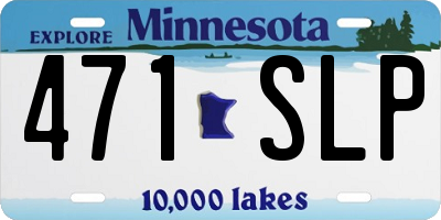 MN license plate 471SLP