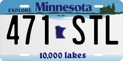 MN license plate 471STL