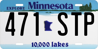 MN license plate 471STP