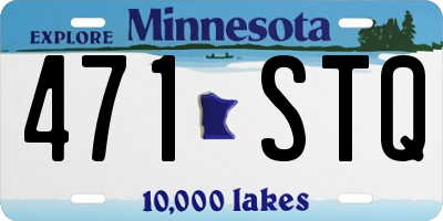 MN license plate 471STQ