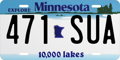 MN license plate 471SUA
