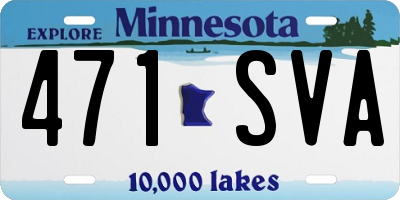 MN license plate 471SVA