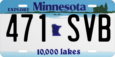 MN license plate 471SVB