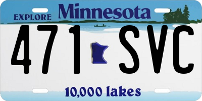 MN license plate 471SVC