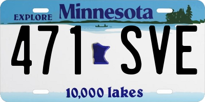 MN license plate 471SVE