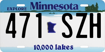 MN license plate 471SZH