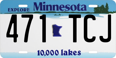 MN license plate 471TCJ