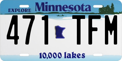 MN license plate 471TFM
