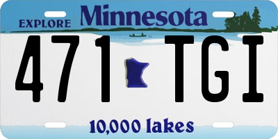 MN license plate 471TGI