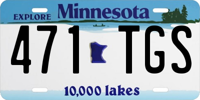 MN license plate 471TGS