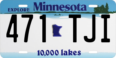 MN license plate 471TJI