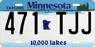 MN license plate 471TJJ