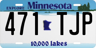 MN license plate 471TJP