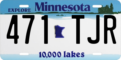 MN license plate 471TJR