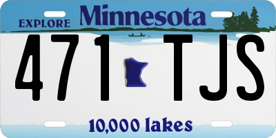 MN license plate 471TJS