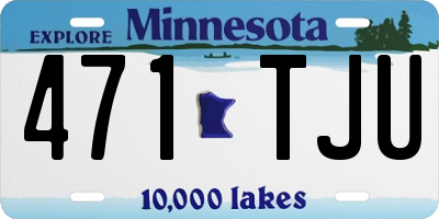MN license plate 471TJU
