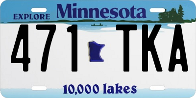 MN license plate 471TKA