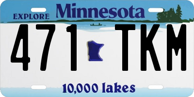 MN license plate 471TKM