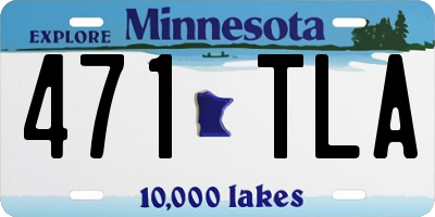 MN license plate 471TLA