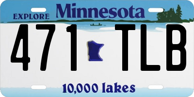MN license plate 471TLB