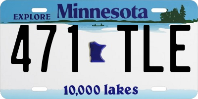 MN license plate 471TLE