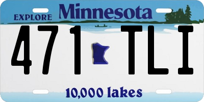 MN license plate 471TLI