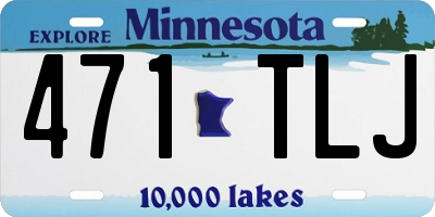 MN license plate 471TLJ