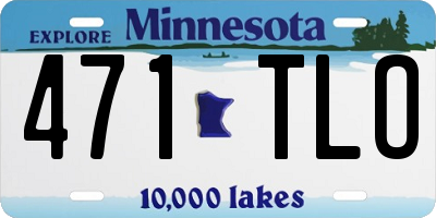MN license plate 471TLO