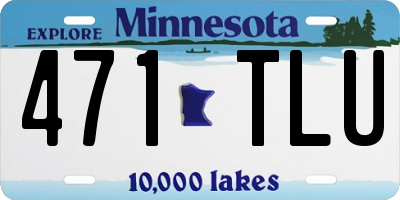 MN license plate 471TLU