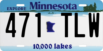 MN license plate 471TLW