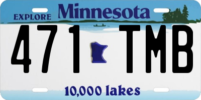 MN license plate 471TMB