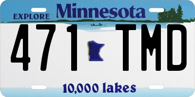 MN license plate 471TMD