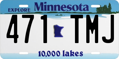 MN license plate 471TMJ
