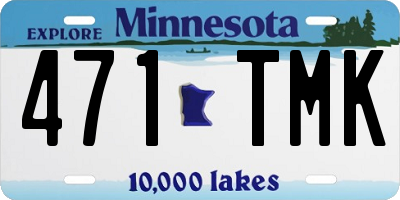 MN license plate 471TMK
