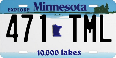 MN license plate 471TML