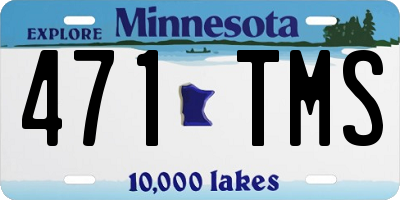 MN license plate 471TMS