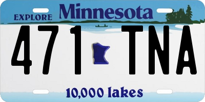 MN license plate 471TNA