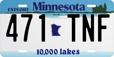 MN license plate 471TNF