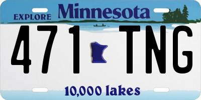 MN license plate 471TNG