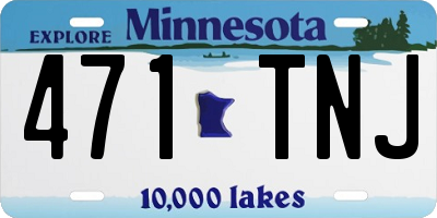 MN license plate 471TNJ