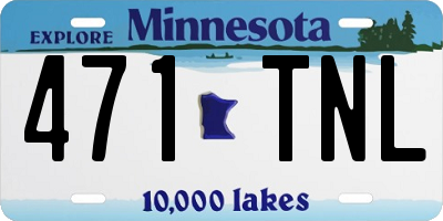 MN license plate 471TNL