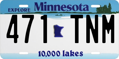 MN license plate 471TNM