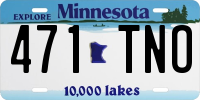 MN license plate 471TNO