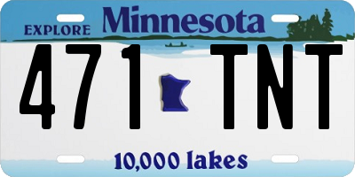 MN license plate 471TNT