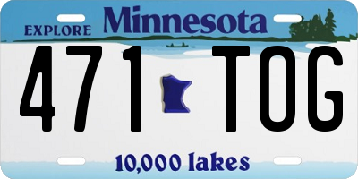MN license plate 471TOG