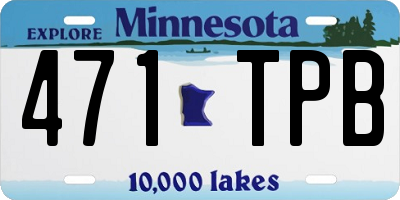MN license plate 471TPB