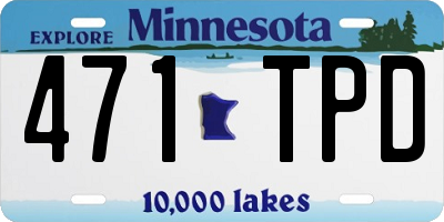 MN license plate 471TPD