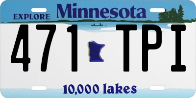 MN license plate 471TPI