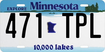 MN license plate 471TPL