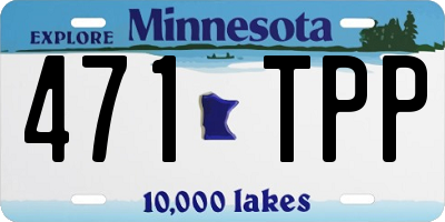 MN license plate 471TPP